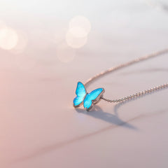 Luminous Butterfly Necklace and Bracelet Set