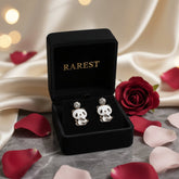 Royal Panda Spark Stud Earrings with Giftbox